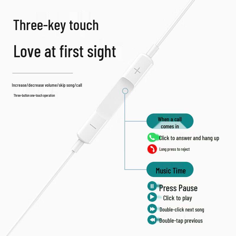 SooPii KE06 Type-C Wired In-Ear Earphones