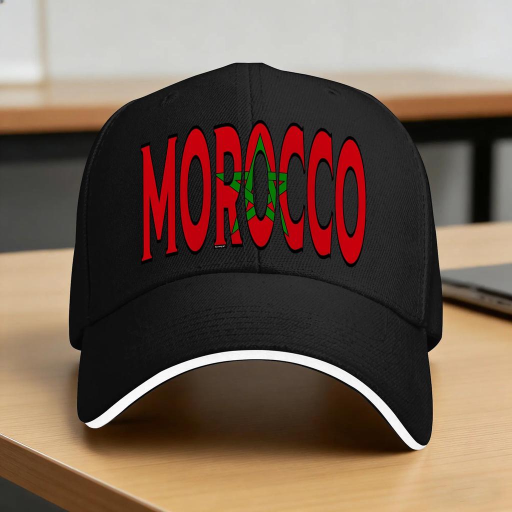 Morocco Maroc flag Moroccan Casual Baseball Cap Outdoor Sports High Quality UnisexTeens Fashion Snapback Cap