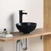 LUYI Round Washbowl Hand Wash Bowl Hand Wash Basin Set Mini Wash Basin 275x275x120mm Black