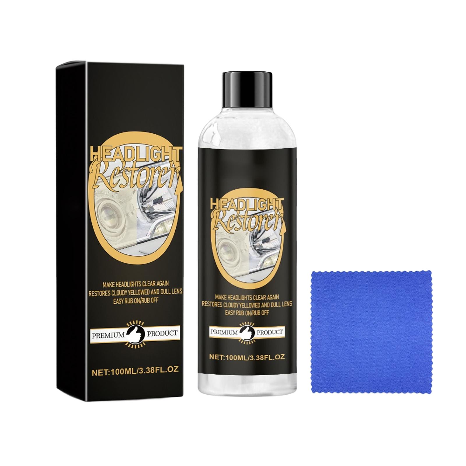 

Homonth Car Headlight Polishing Kit Refurbished Coating Maintenance Brightening Lamp Care Kit 100ML One Size