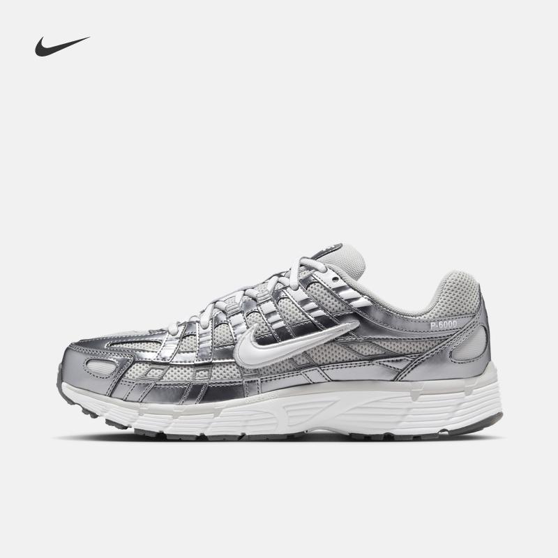 Nike Women's Breathable Sports Shoes - Summer Retro Running Shoes - Comfortable Cushioning and Fashionable - NIKE P-6000 IO3496