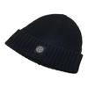 STONE ISLAND Logo Wool Knit Hat Men Hats Black 7916N03Z3-V0029