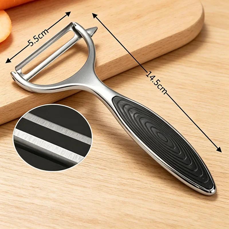 Stainless Steel Fruit Vegetable Tools Vegetable Peeler Potato Peeler Kitchen Accessories, Non-slip Handle SGGJ001