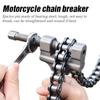 Motorcycle Bike Chain Breaker Tool with Interchangeable Handle for 428 520 525 Chains Professional Repair Kit