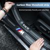 4Pcs Car Door Threshold Carbon Fiber Scuff Plate Sticker Accessories For BMW Performance F25 F26 F15 F16 E90 E91 E92 E60 E84 CM5