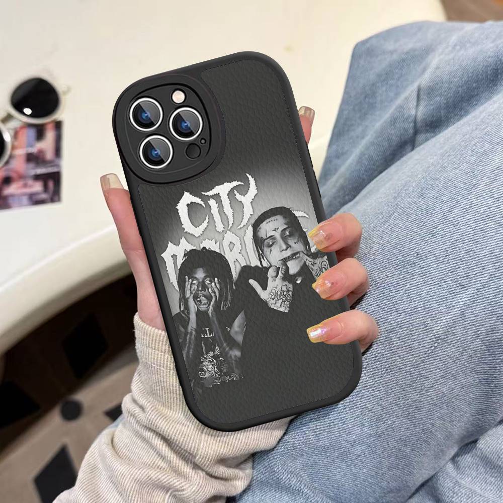 C-City M-Morgue Zillakami Phone Case For IPhone 16 15 14 13 12 11 Pro Max Plus Shockproof Leather Cover