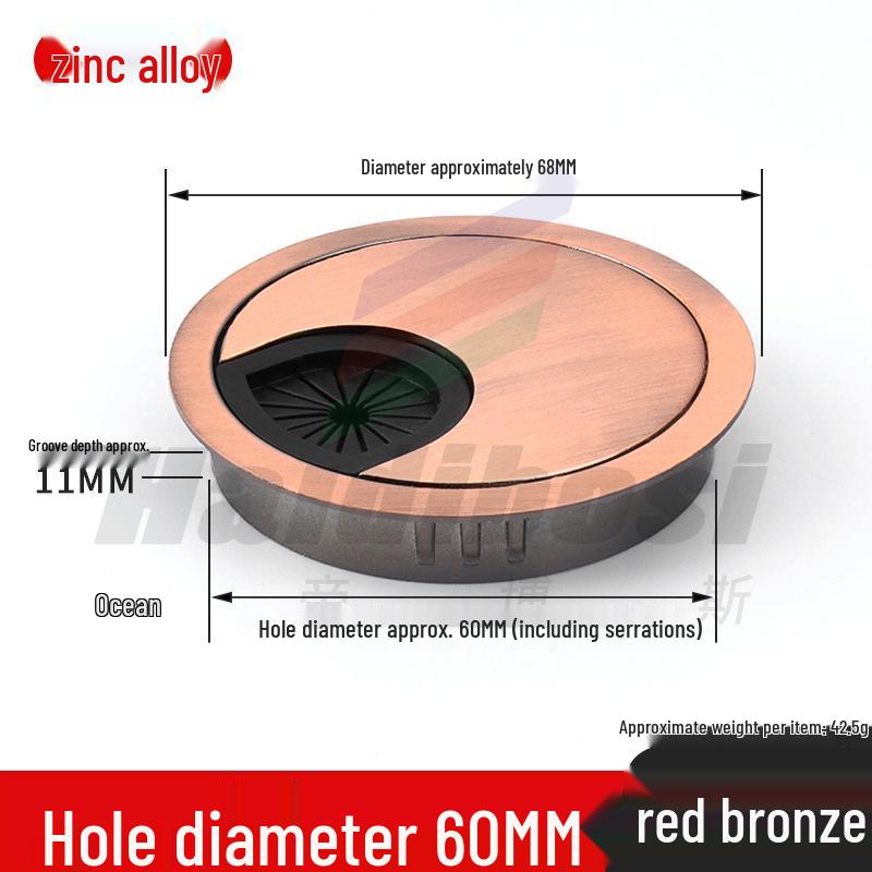 Desktop Cable Management Grommet Cover – Round Hole Sealing & Decoration