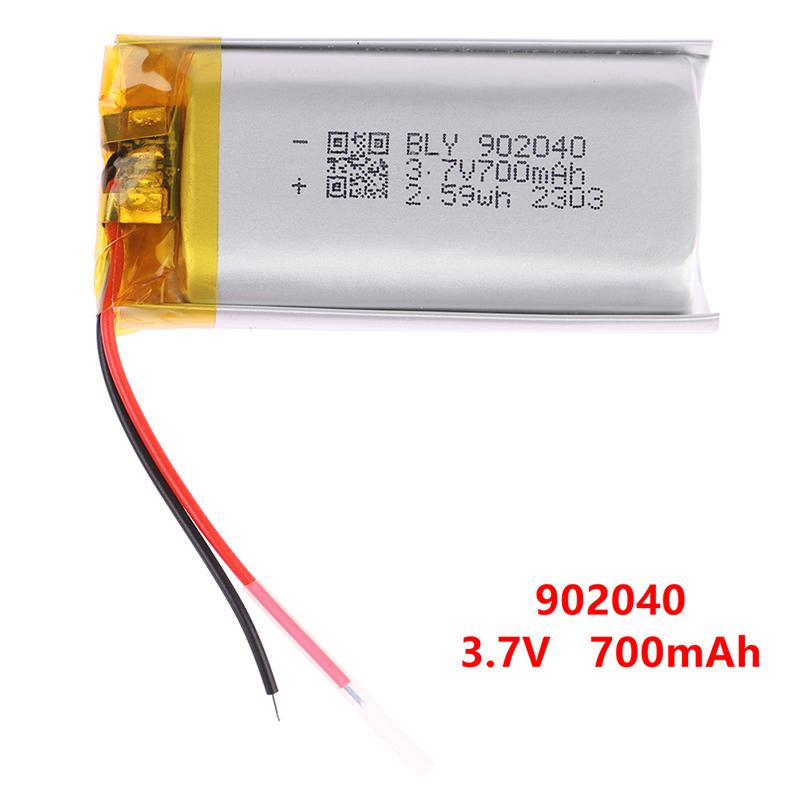 902040 3.7V 700Mah Lithium Polymer Lipo Rechargeable Battery For Mp3 Dvd E-Book Bluetooth Speaker Led Light Beauty Smart Home