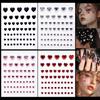 57Pcs/Sheet Heart Face Jewels Stickers 3D Multicolor Self-Adhesive Gems For Diy Festival Party Eye & Face Makeup Deco