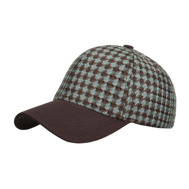 Muži Podzim Zima Kostkovaný Kontrastní Barva Čepice Kšiltovka Dámské Klobouk proti slunci culík Panama Čepice Kšilt Klobouky Klobouky Snapback