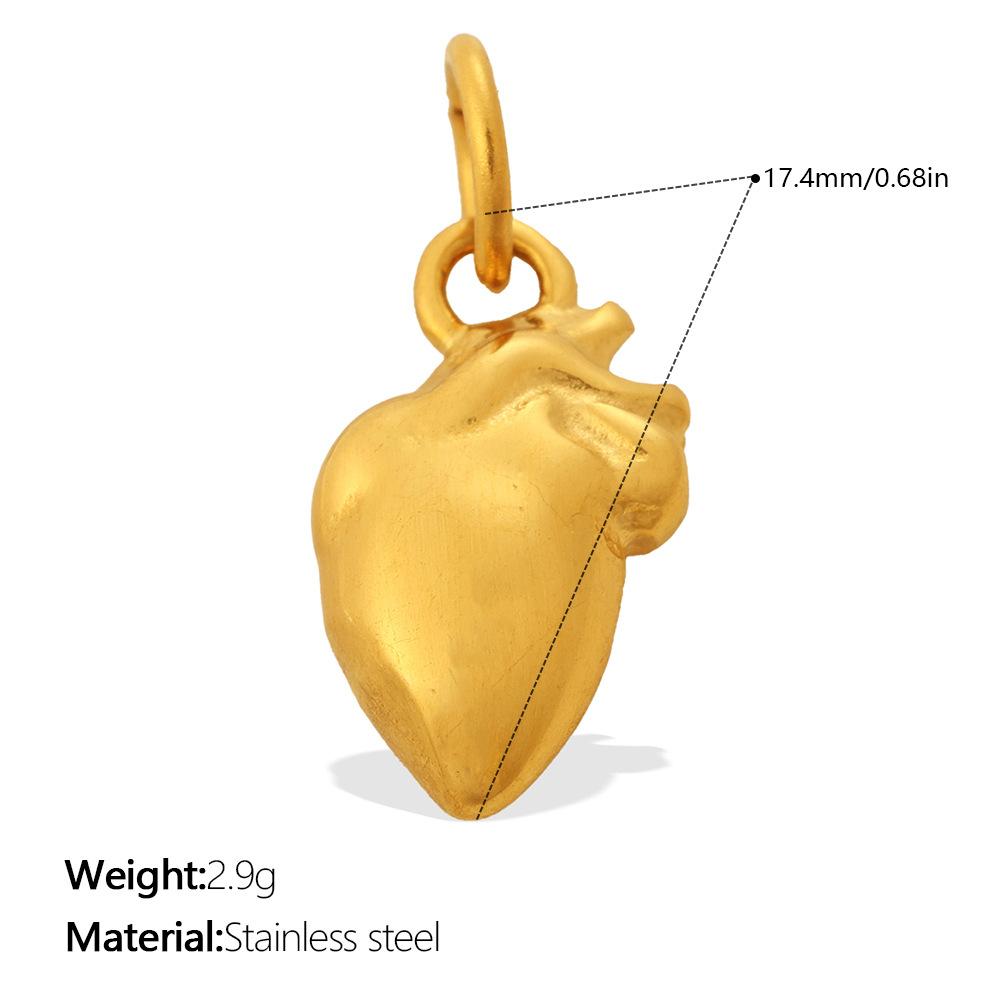  1Pcs Stainless Steel 18K Gold Plated Pendant Waterproof Women Charms Gold Color DIY Accessories Charms Jewelry