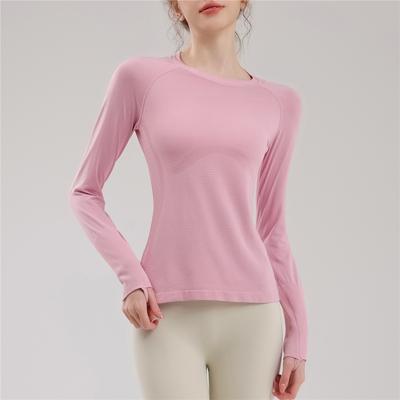 Pilates, Yoga, Fitness, Running, Cycling, Slimming, Long Sleeved, Naked, Quick Drying Training, Front Shoulder Sports Top For Women