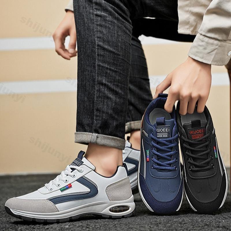 2026 Spring New Men's Casual Sports Shoes Fashi Trend Outdoor Walking Shoes Thick Soled Comfortable Lace Up Chunky sneakers