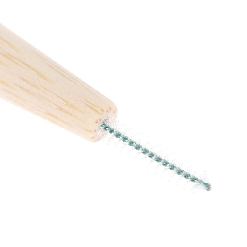 30Pcs Bamboo Interdental Brushes Dental Floss Cleaners Teeth Brush Toothpick