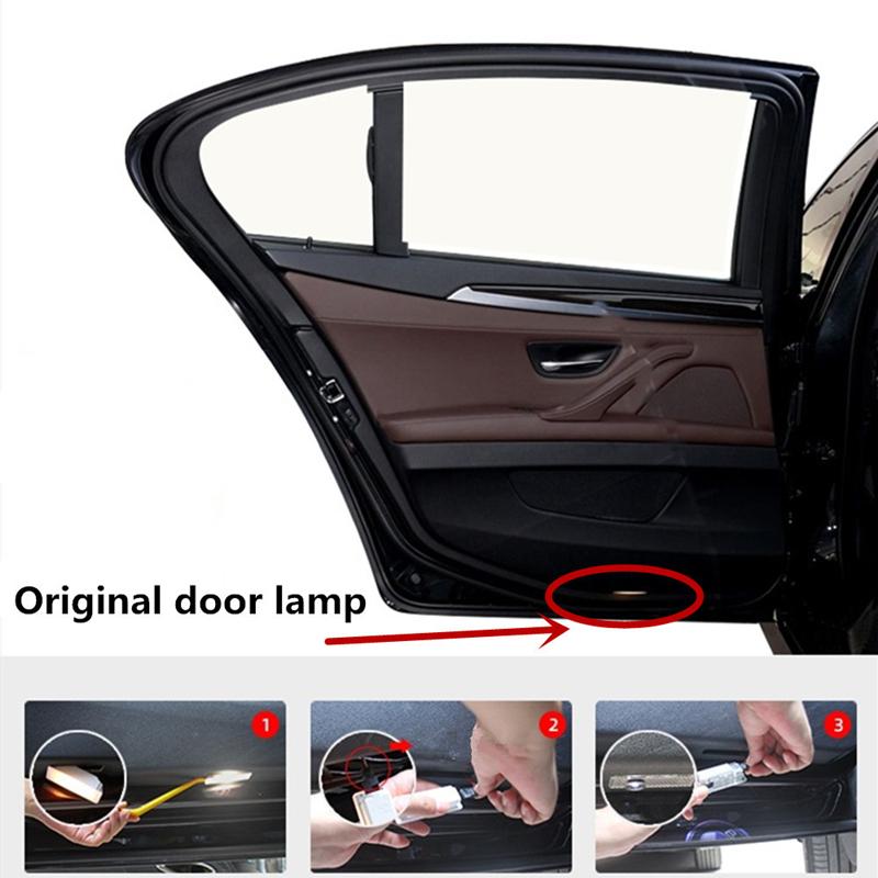 2Pcs Car Door LED Welcome Light 3D Projector Lamp For BMW 1 3 5 7 Series E90 E91 E92 E93 E60 E61 F10 F07 E63 E64 F12 F13 F30 X3