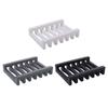 Soap Saver Flexible Soap Holder Non-slip Silicone Bar Soap Dish Hollow Design Waterproof Soap Box Bathroom