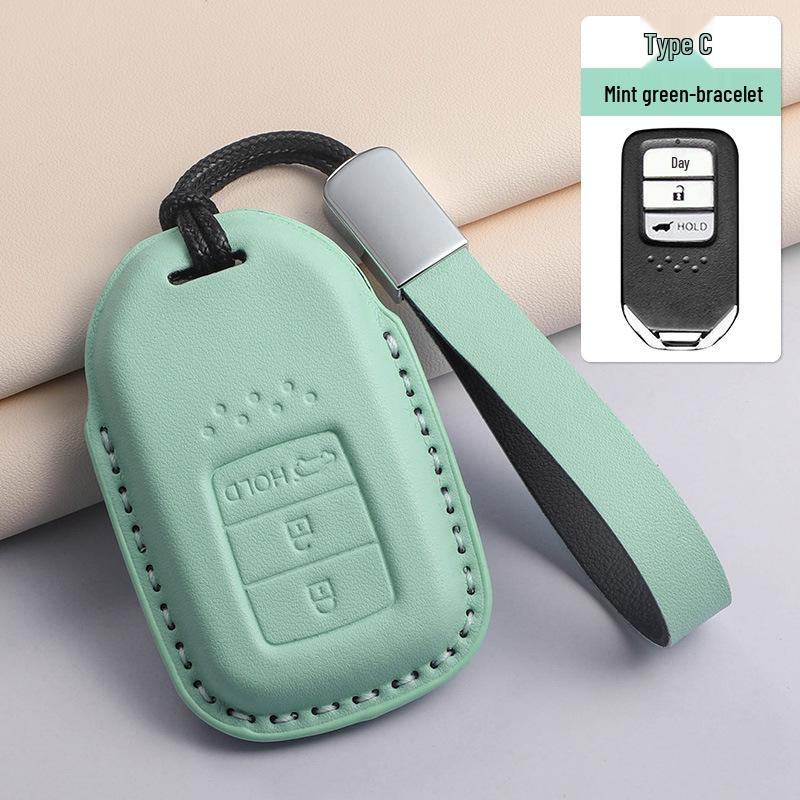 Fits 24 Honda Models: Key Case for CRV, Binhzhi, XRV, XR-V, HR-V, Haoying, Civic, UR-V, Accord, and Lingpai - Textured Purple