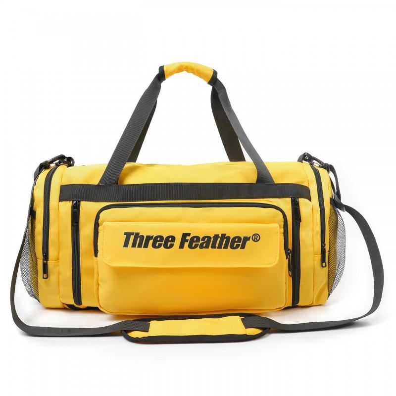 

Casual Backpack Men s Ultra-large Capacity Handbag Travel Outdoor Fitness Bag Women s Lightweight Luggage жовтий