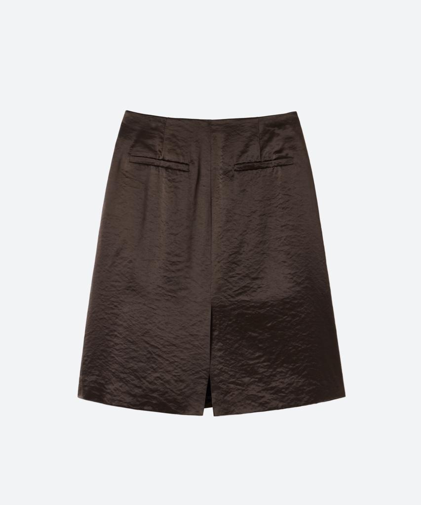 Moon Sun Satin Silky Skirt / Cacao