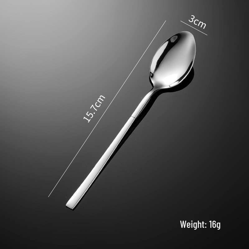 Four-Piece Stainless Steel Restaurant Knife, Fork, Spoon Set - Elegant Hotel Steak Tableware