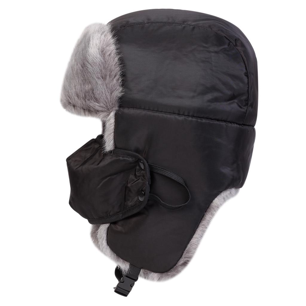 Warm and Fluffy In Winter Hat Men and Women Lei Feng's Cap Thickened Windproof Bomber Hats Pilot's Caps