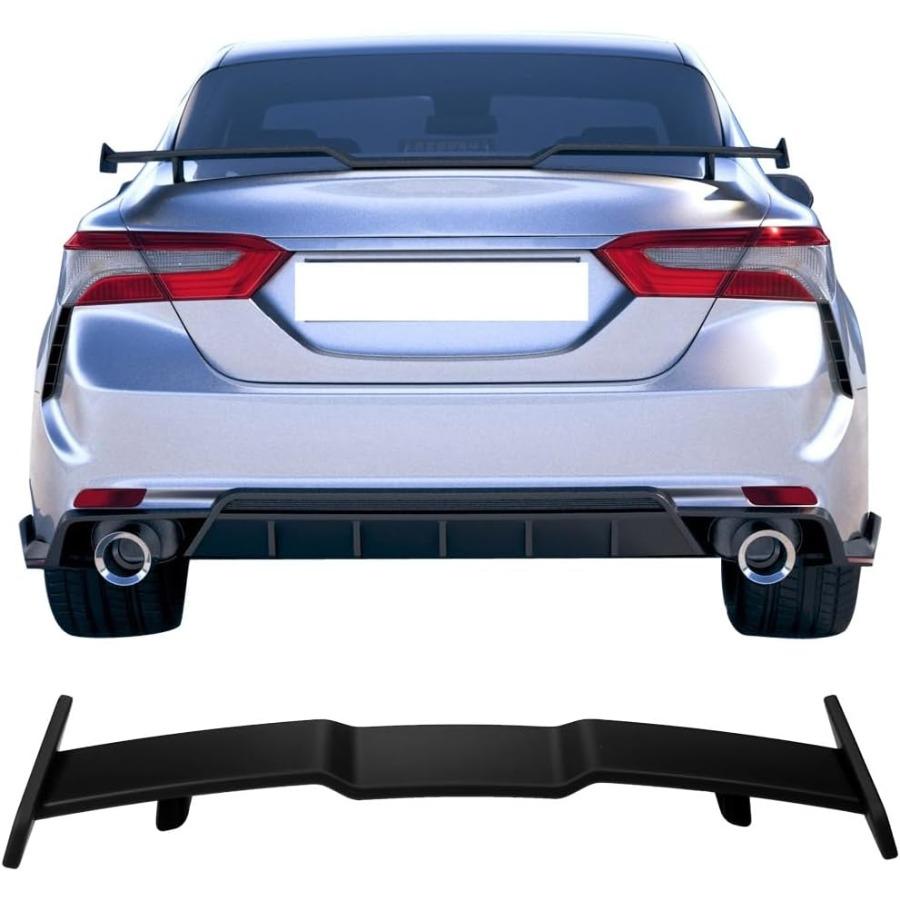 

Матовый черный грунт ABS спойлер-крыло на крышку заднего багажника для 20182025 Toyota Camry 4-дверный седан Совместим с улучшением стиля автомобиля United States