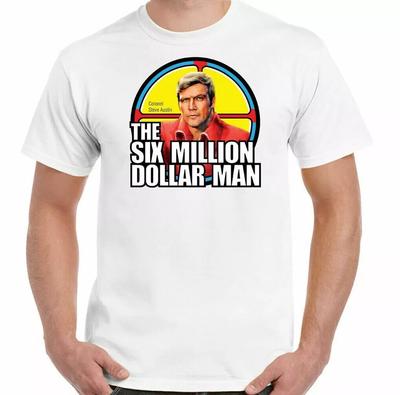 The Six Million Dollar Man T-SHIRT Steve Austin 70s Tv Show Retro TEE SPY CIA Unisex T-Shirt