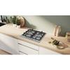 Gas-Kochfeld - BOSCH Serie 4 - 4 Kochzonen - 52 x 58,2 x 4,5 cm - PGP6B5K90 - Edelstahl