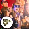 Elegante Halbgesichtsbedeckung Elegante Disco-Spiegelmaske für Kostümpartys und Karnevals-Maskenbälle