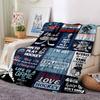 Hockey Quotes And Designs For Sports Enthusiasts Cozy Customize Your Name Soft Warm Cozy Versatile For Sofa Couch Office Bed Picnics For All Occasions