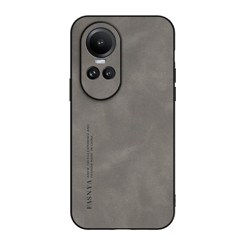 For Oppo Reno 10 5G Case Luxury Matte Leather Back Cover for OPPO Reno10 Global 2023 CPH2531 6.7" Camera Protection Back Cover