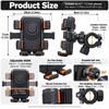 Anti Slip Handlebar Phone Mount Universal Phone Bracket for iPhone/Xiaomi/Samsung for Riding
