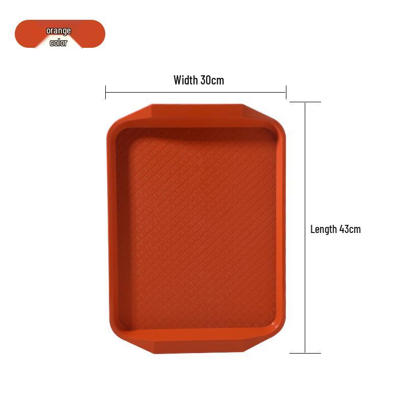 Commercial Rectangular Non-slip Plastic Tray