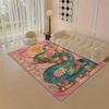 Snake Pattern Design Mat Non Slip Soft Comfortable Polyester Machine Washable Indoor Outdoor Living Room Bedroom Balcony