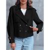 Trench da Donna Corto Doppiopetto Capospalla Casual
