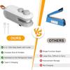 Mini Bag Sealer, 2026 New 2 In 1 Magnetic Food Sealer, USB Rechargeable Chip Bag Sealer Heat Seal Tool