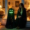 Adjustable Halloween Standing Ghost Decor Glowing Scary Ghost Figure  Porch Yard Decor