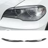1 Pair Hdlight Eyebrow Left Right Fade Proof Front Hdlight Eyelid Trim for X5 E70 2008 to 2013