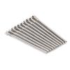10pcs Watch Strap Screw Tube Steel Precise Professional Lightweight Wear Resistant Watch Band Screw Link Pin 0.7 X 0.04in M0.05in