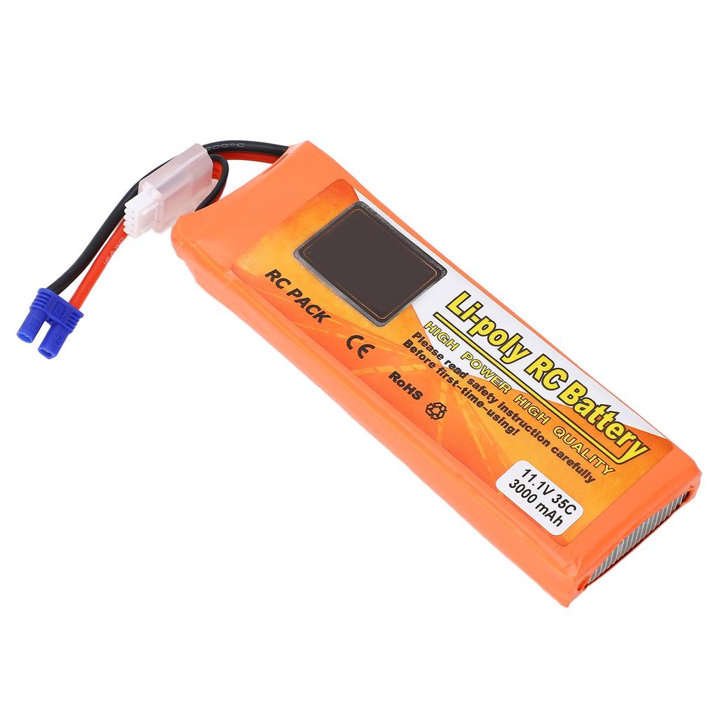 11.1V Drone Lithium Battery 3000mAh Multiple Guard Portable Replacement Battery with EC2 Connector F