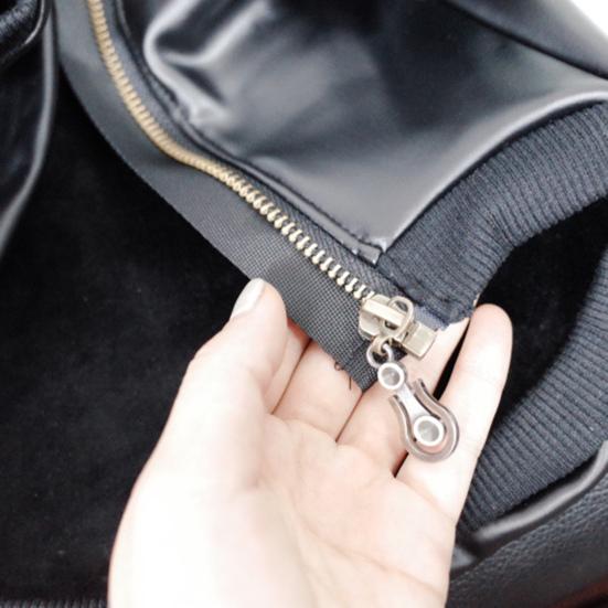 Yousheng Haustierjacke Reißverschluss Design Winddicht Mode Hund Kunstleder Jacke Mantel für Französische Bulldogge