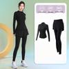 2025 Women's Slimming Morning Run Yoga Set - Long Sleeve Quick-Dry Fitness Outfit
