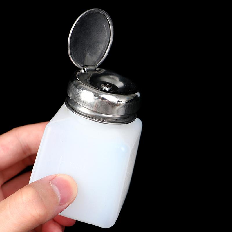 Empty Pump Dispenser Nail Polish Remover Bottle Nail Art Clean Acetone Bottles