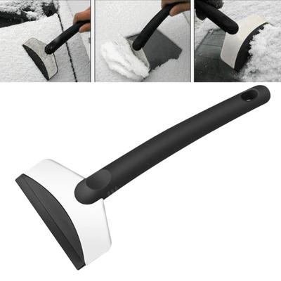 Car Snow Shovel Plastic Handle Silicone Squeegee Soft Bristles Vehicle Cleaning Brush Snow Ice Removal No Scratch Winter Tool