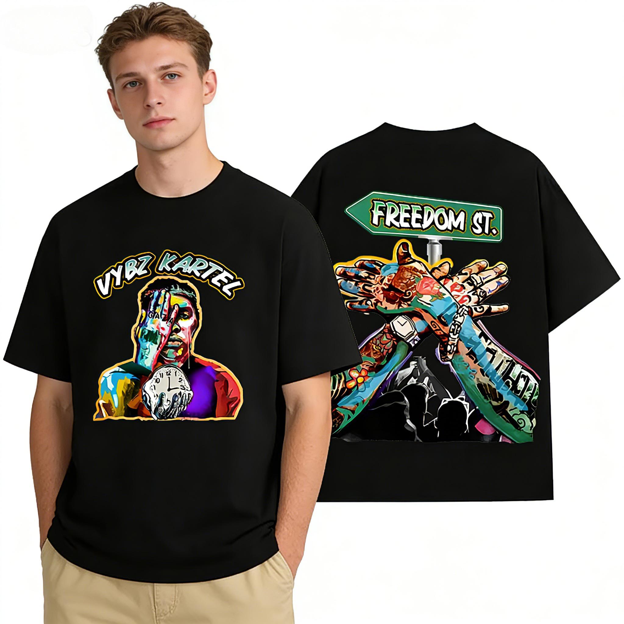 2026 SpringSummer Rap Artist Vybz Kartels New Album Graphic Fashion HighQuality HipHop TShirt S