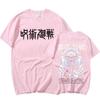 Harajuku Anime Jujutsu Kaisen Yuta Okkotsu Manga T-shirts med grafiska tryck för herr, dam bomull, kortärmade sommar-tröjor Oversized Streetwear