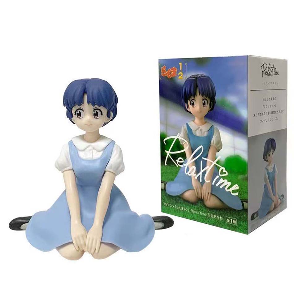 sold In Stock Original BANPRESTO Ranma 1/2 Relax Time Shampoo Tendou Akane Ranma PVC Figure Model Collector Figurine Toy