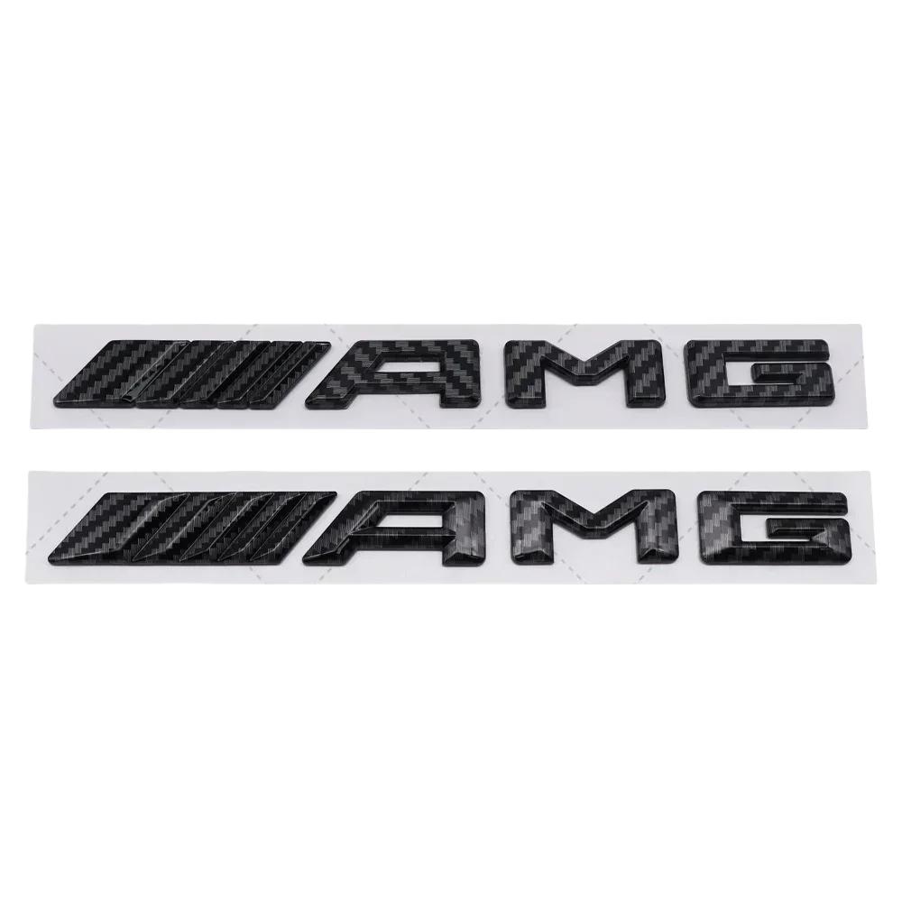 C200 E300 2026 Hot 3D ABS Carbon Fiber Plastic Car Emblem Sticker for  Mercedes Benz W212 W213 W176 W205 W204 A/B/C/E/G/CLA/GLK