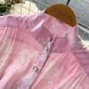 French Vintage Summer Autumn Stand Collar Long Lantern Sleeve Print Long Maxi Dress for Women