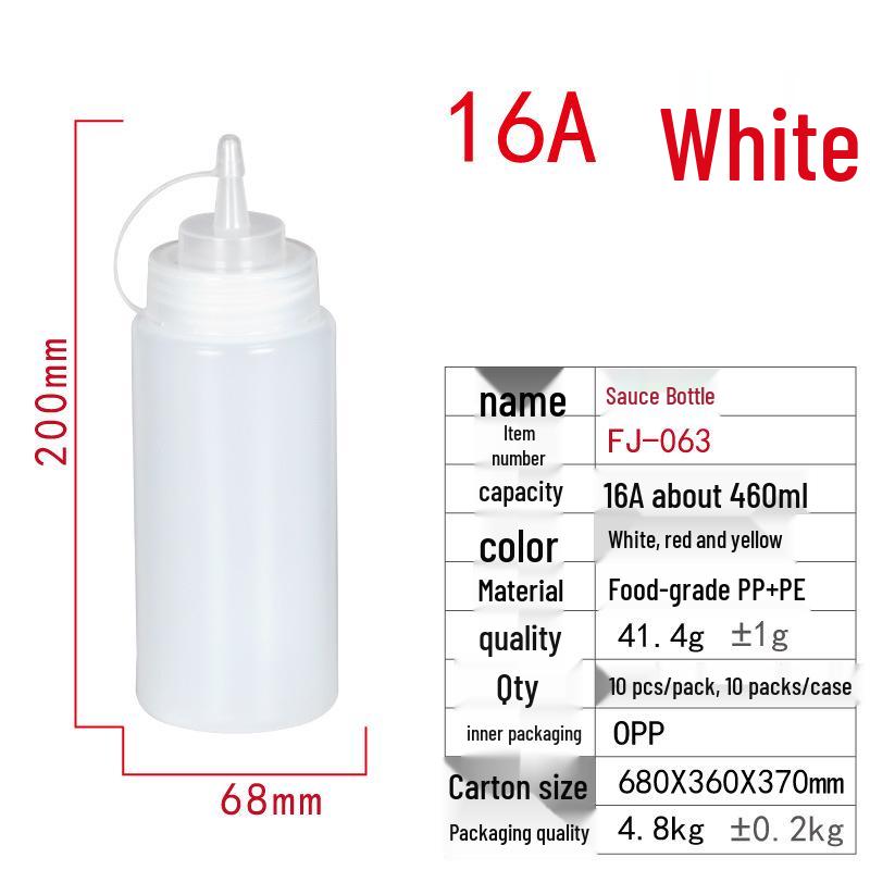 Single-Hole & Three-Hole Squeeze Sauce Bottle for Ketchup & Salad Dressing with Pointed Mouth